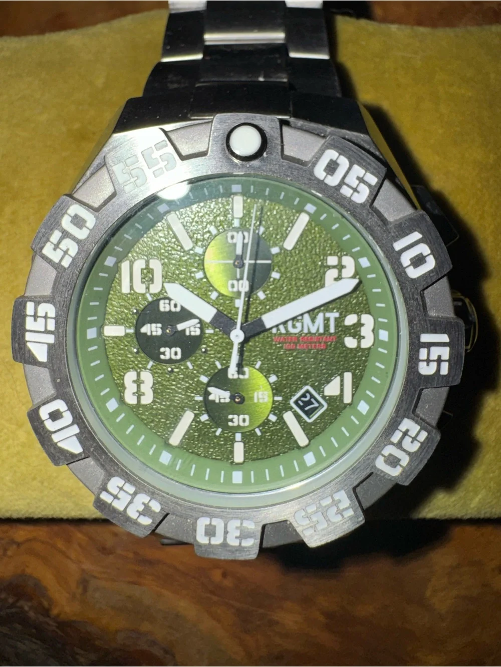 RGMT Tactical Green Chronograph Watch